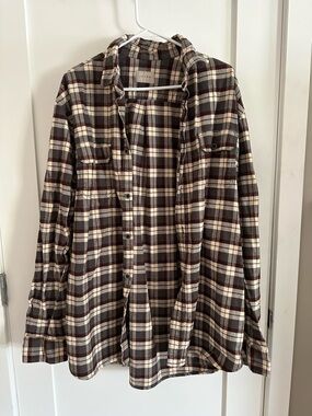 Jachs Brown and Cream Plaid Button-Down Shirt